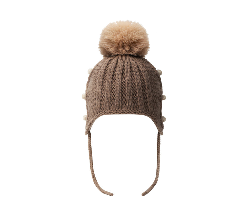 Kids Pom Pom Beanie and Scarf Gift Set Snell