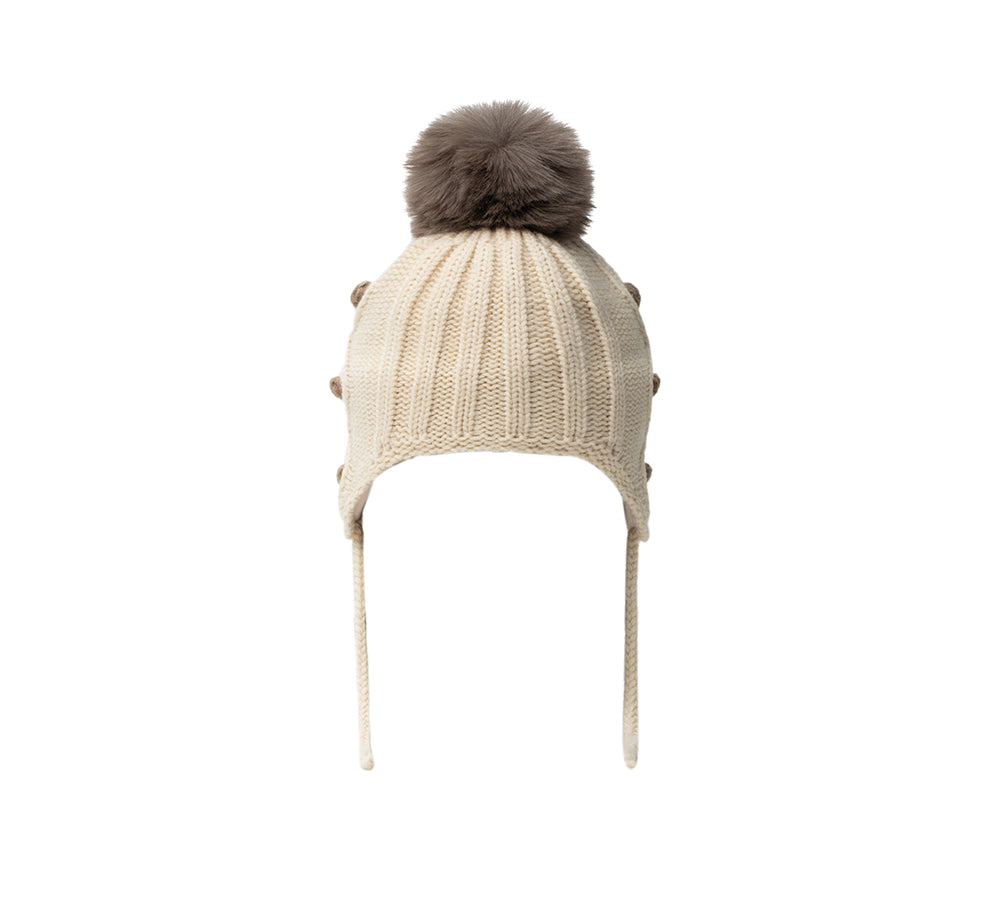 Kids Pom Pom Beanie and Scarf Gift Set Snell