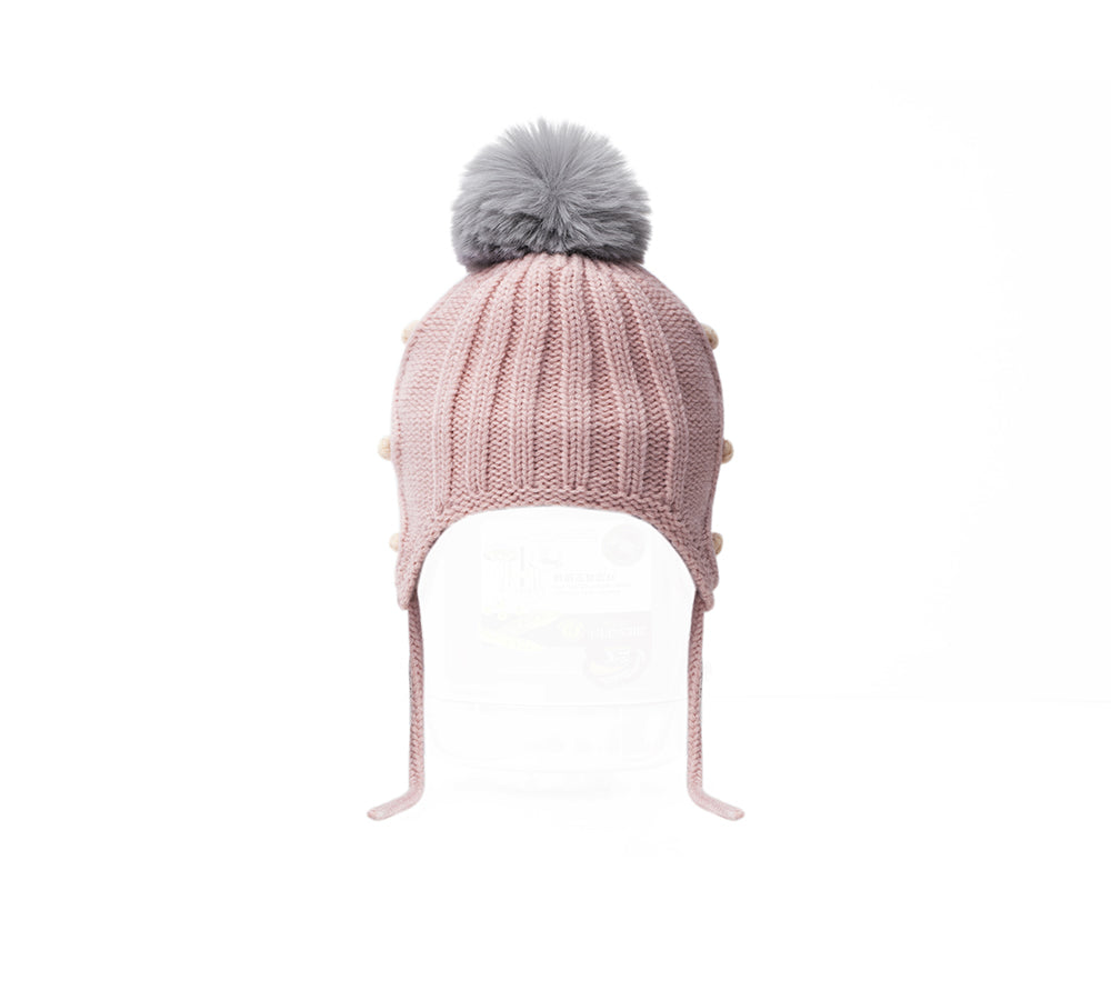 Kids Pom Pom Beanie and Scarf Gift Set Snell