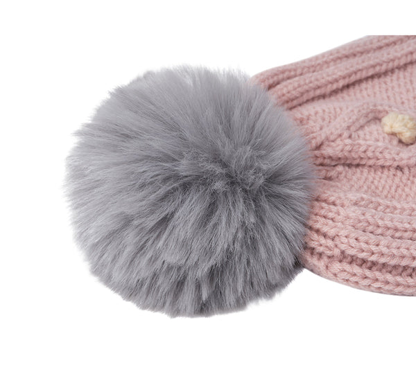 Kids Pom Pom Beanie and Scarf Gift Set Snell