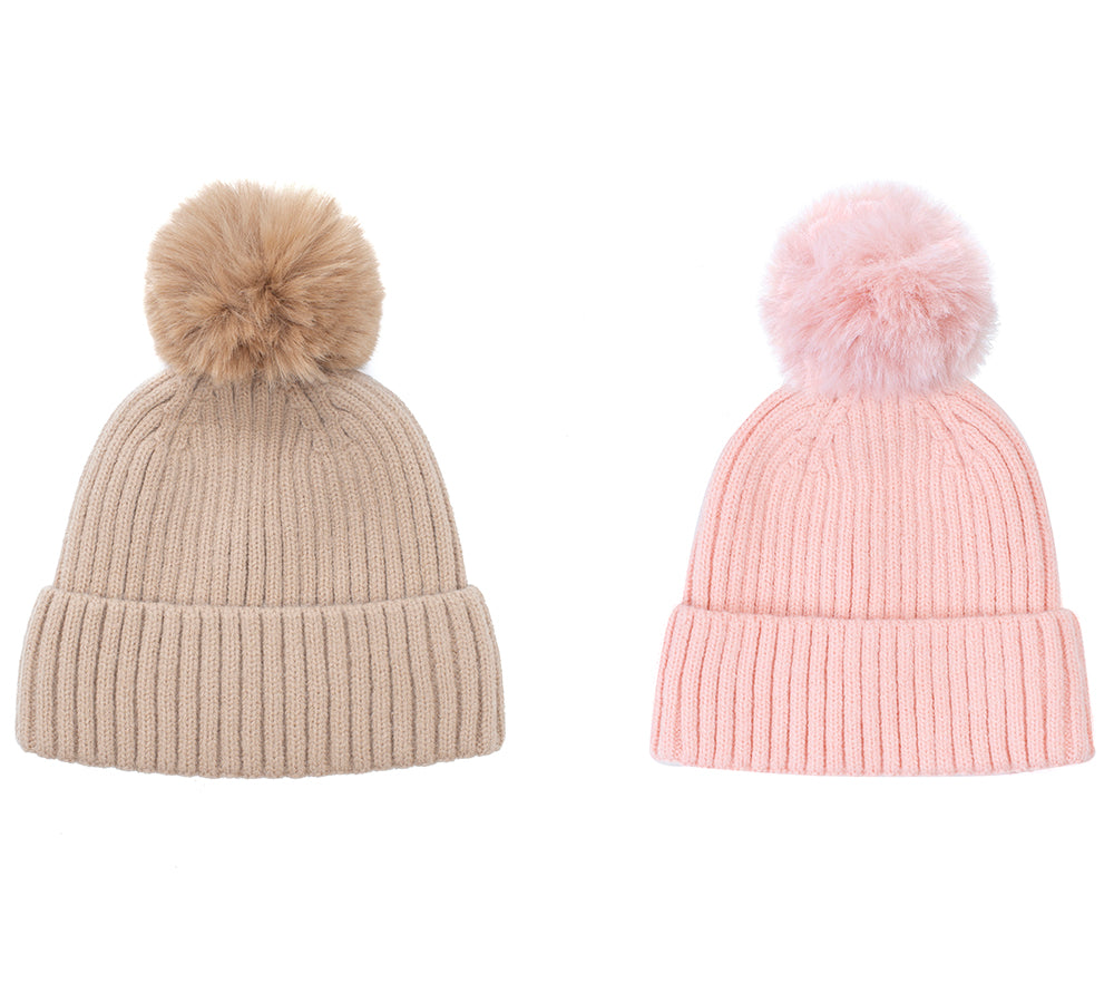 Kids Knitted Pom Pom Beanie – Uggoutlet display picture 3