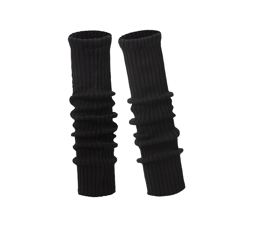EVERAU® Women Stretchy Ribbed Knit Thick Leg Warmers EVERAU