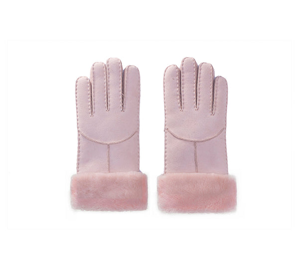 EVERAU® Ladies Gloves Fluffy Sheepskin Wool Stacey - UGG EXPRESS