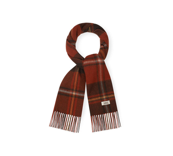 AUSTRALIAN SHEPHERD® 100% Wool Check Snovia Scarf UGG AUSTRALIAN SHEPHERD