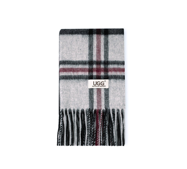 AUSTRALIAN SHEPHERD® 100% Wool Check Snovia Scarf UGG AUSTRALIAN SHEPHERD