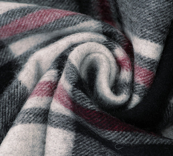 AUSTRALIAN SHEPHERD® 100% Wool Check Snovia Scarf UGG AUSTRALIAN SHEPHERD