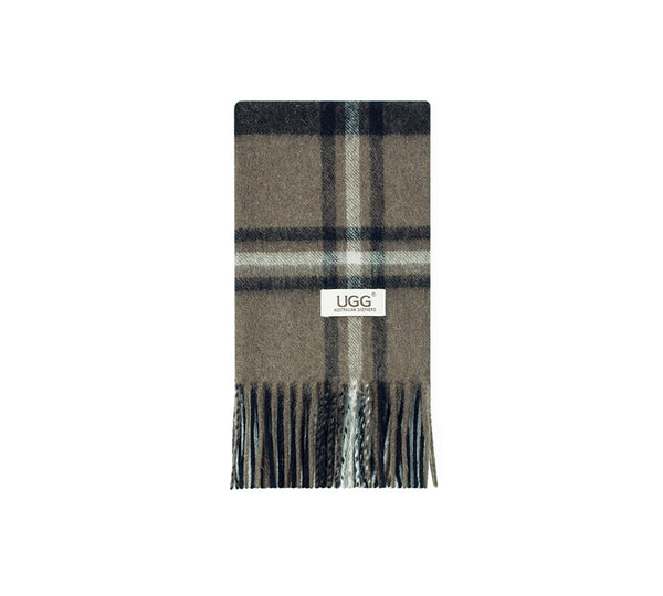 AUSTRALIAN SHEPHERD® 100% Wool Check Snovia Scarf UGG AUSTRALIAN SHEPHERD