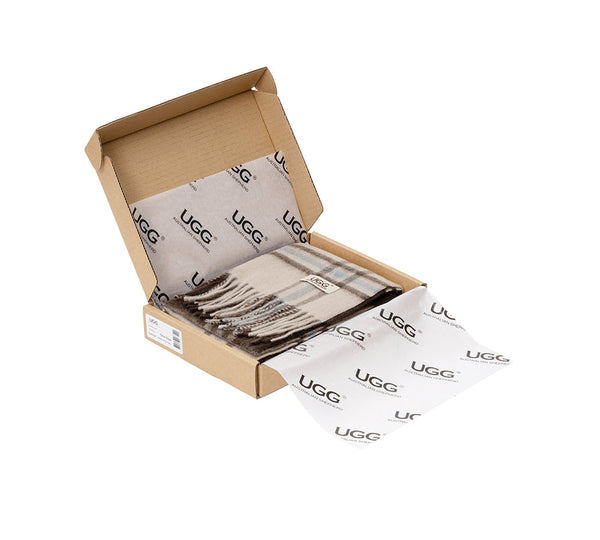 AUSTRALIAN SHEPHERD® 100% Wool Check Snovia Scarf UGG AUSTRALIAN SHEPHERD