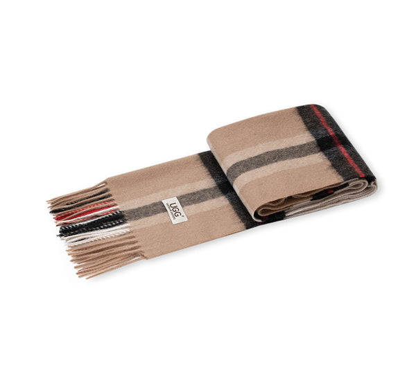 AUSTRALIAN SHEPHERD® 100% Wool Check Solara Scarf UGG AUSTRALIAN SHEPHERD