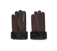 Fluffy Sheepskin Wool Adjustable Strap Buckle Gloves Shea