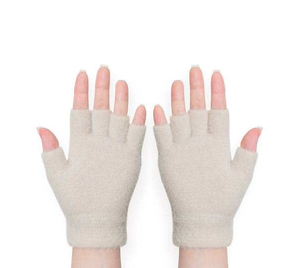 Fingerless Ultra Plush Knit Bearling Gloves
