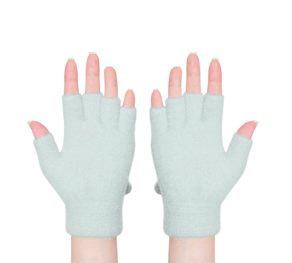 Fingerless Ultra Plush Knit Bearling Gloves