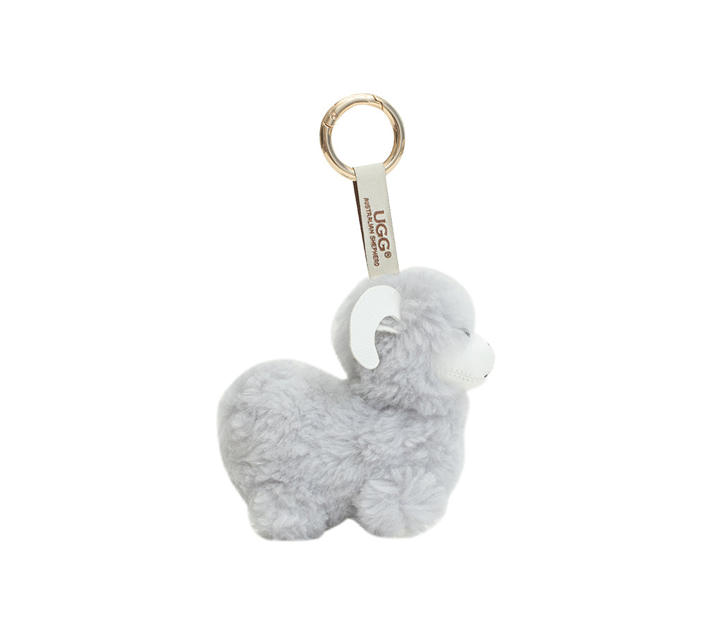 AUSTRALIAN SHEPHERD® Fluffy Wool Sheep Puffle Keyring UGG AUSTRALIAN SHEPHERD