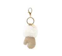 AUSTRALIAN SHEPHERD® UGG Glove Fluffy Sheepskin Wool Keyring UGG AUSTRALIAN SHEPHERD