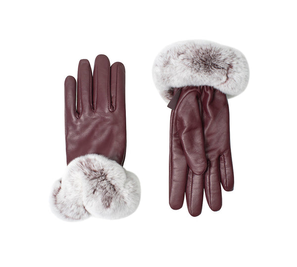 AUSTRALIAN SHEPHERD® Ladies Gloves Fluffy Sheepskin Wool Lennon Gloves UGG AUSTRALIAN SHEPHERD