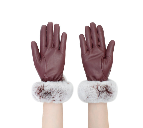 AUSTRALIAN SHEPHERD® Ladies Gloves Fluffy Sheepskin Wool Lennon Gloves UGG AUSTRALIAN SHEPHERD