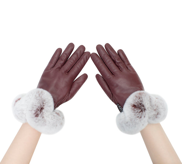 AUSTRALIAN SHEPHERD® Ladies Gloves Fluffy Sheepskin Wool Lennon Gloves UGG AUSTRALIAN SHEPHERD
