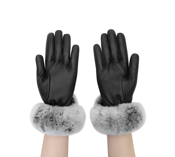 AUSTRALIAN SHEPHERD® Ladies Gloves Fluffy Sheepskin Wool Lennon Gloves UGG AUSTRALIAN SHEPHERD