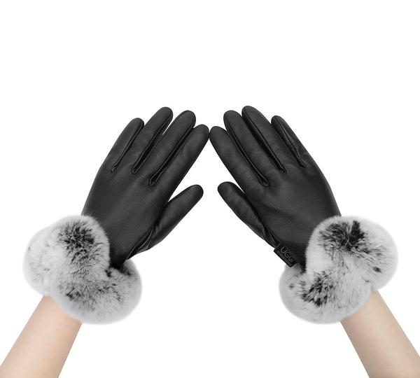 AUSTRALIAN SHEPHERD® Ladies Gloves Fluffy Sheepskin Wool Lennon Gloves UGG AUSTRALIAN SHEPHERD