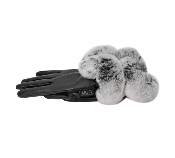 AUSTRALIAN SHEPHERD® Ladies Gloves Fluffy Sheepskin Wool Lennon Gloves UGG AUSTRALIAN SHEPHERD