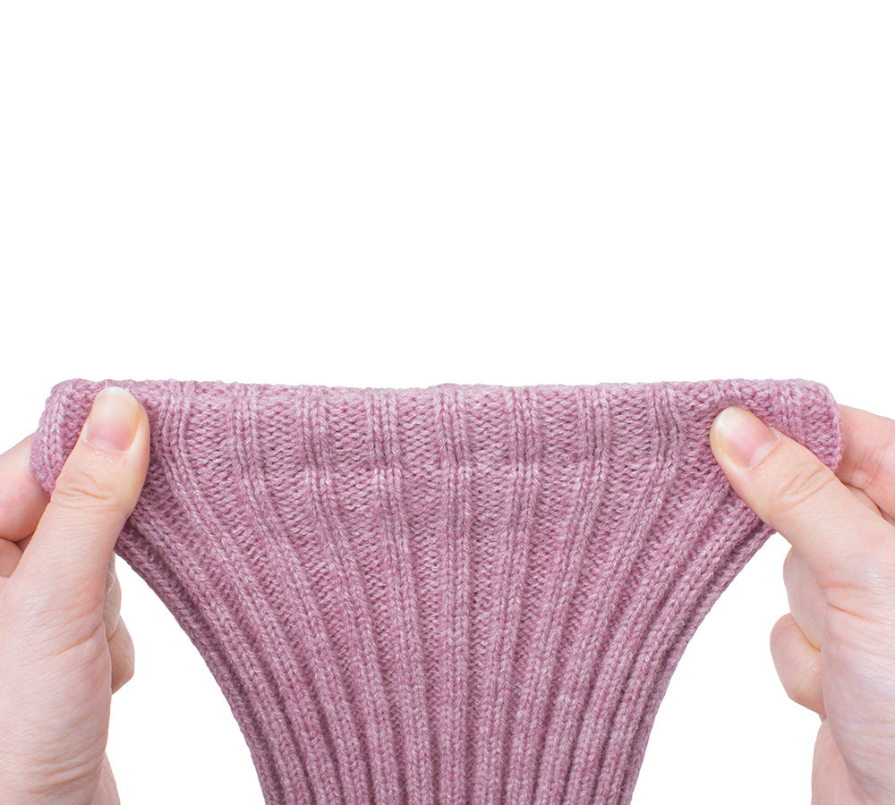 Women Stretchy Ribbed Knit Thick Leg Warmers