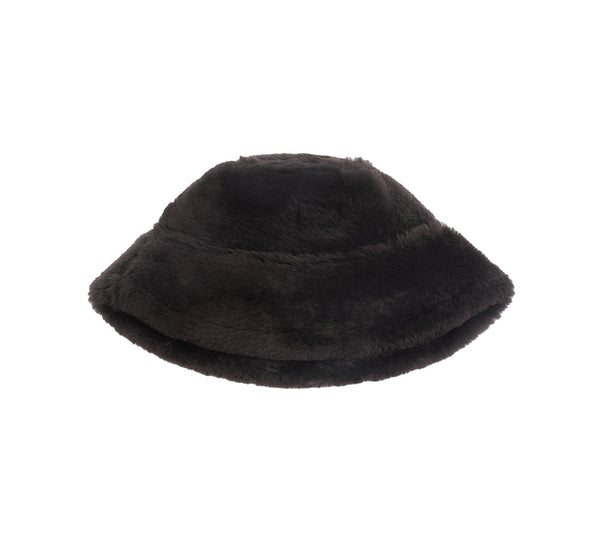 Fluffy Sheepskin Wool Bucket Stacea Hat