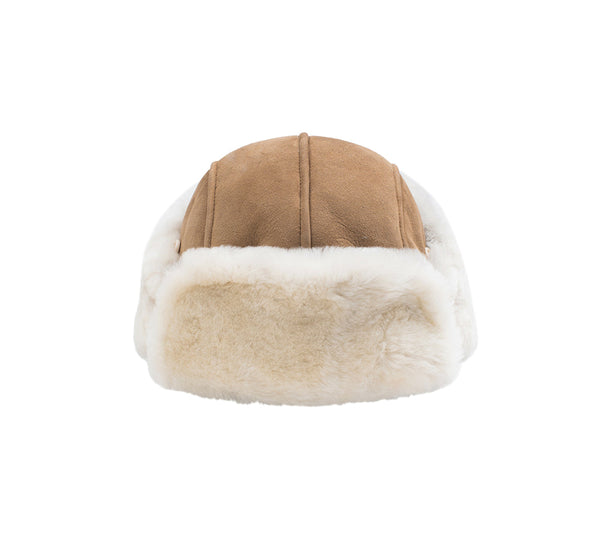 Fluffy Sheepskin Wool Adjustable Bucket Theo Hat