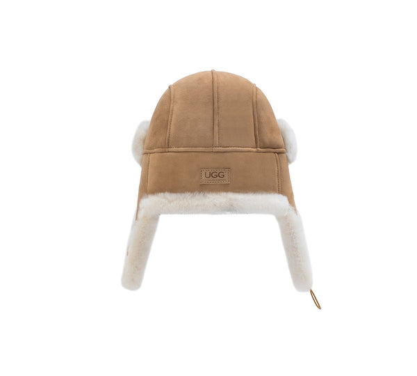 Fluffy Sheepskin Wool Adjustable Bucket Theo Hat