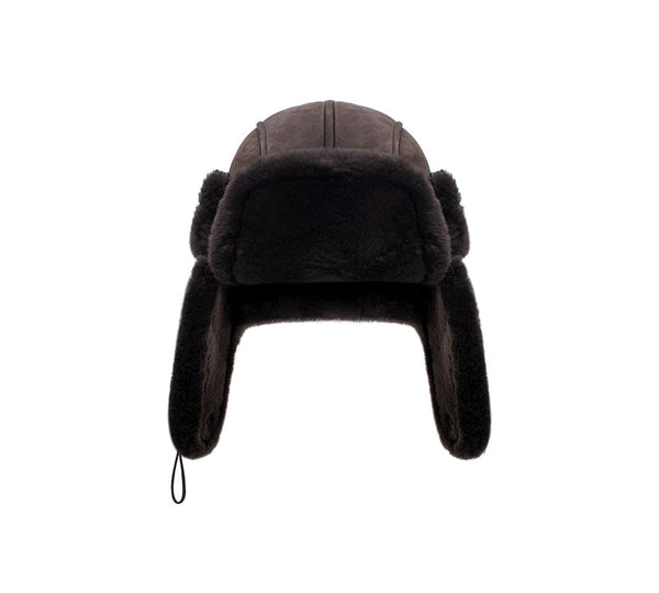Fluffy Sheepskin Wool Adjustable Bucket Theo Hat
