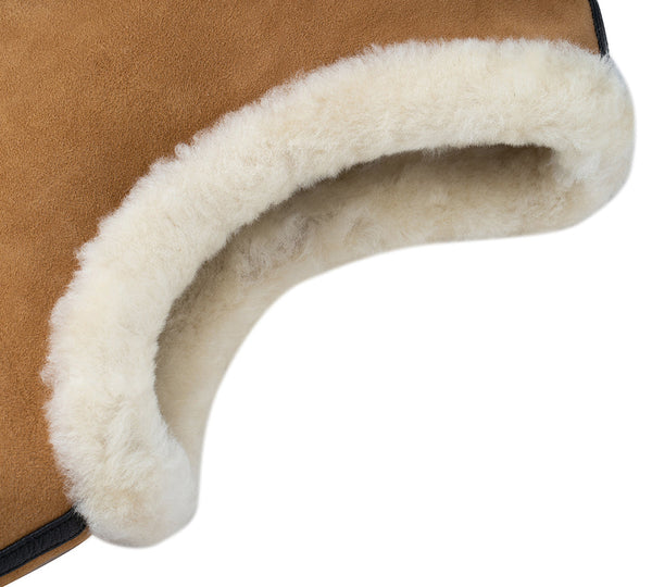 Fluffy Sheepskin Wool Zip Sleeveless Vest Dale