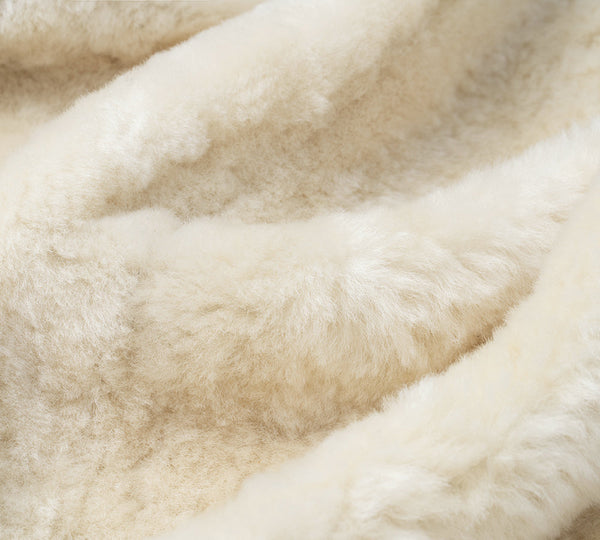 Fluffy Sheepskin Wool Zip Sleeveless Vest Dale