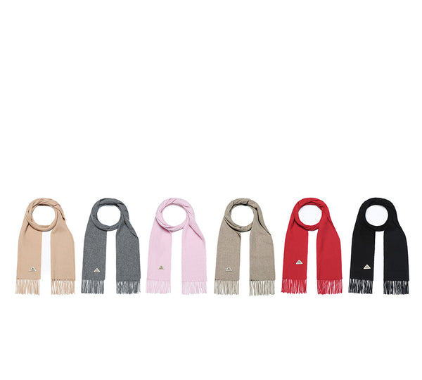 100% Wool Plain Scarf Eva