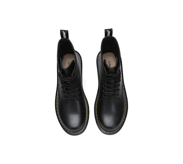 If you don’t have a pair of chunky Lace Up Leather Boots in your wardrobe, you need to add them pronto! Our classic black EVERAU Simona Boots are expertly-crafted from premium Australian leather and will last for seasons.