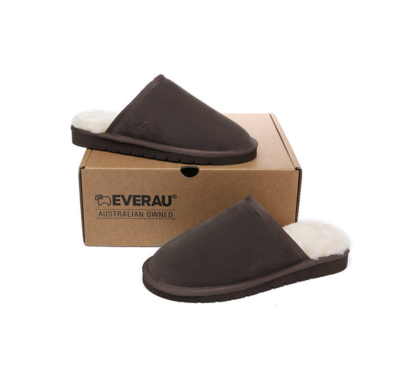 AUSTRALIAN SHEPHERD® UGG Slippers Men Sheepskin Wool Scuff Cruz - UGG EXPRESS