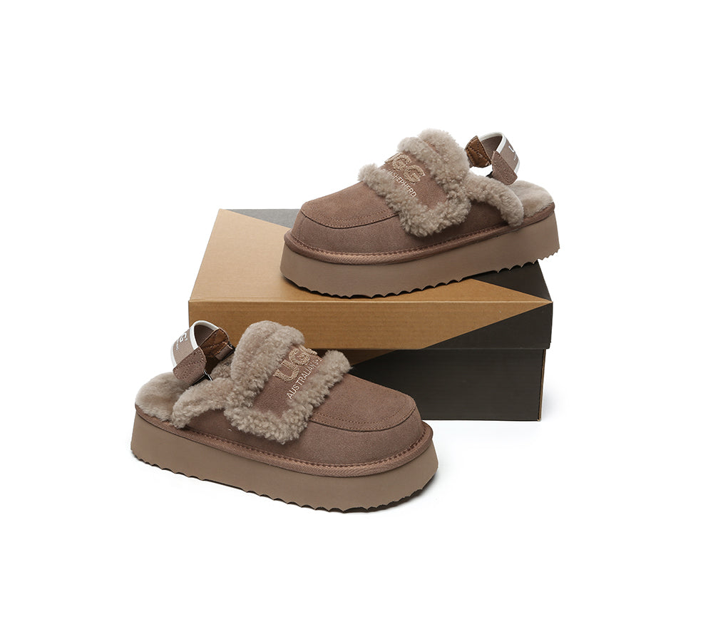 UGG Slippers Women Removable Strap Slingback Platform Rilee