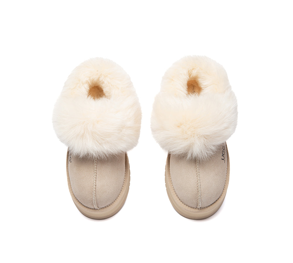 AUSTRALIAN SHEPHERD® UGG Slippers Removable Strap Fluffy Platform Nordell UGG AUSTRALIAN SHEPHERD