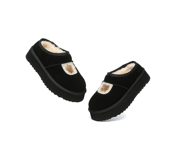 AUSTRALIAN SHEPHERD® UGG Slippers Sheepskin Wool Ankle Platform Carmella UGG AUSTRALIAN SHEPHERD