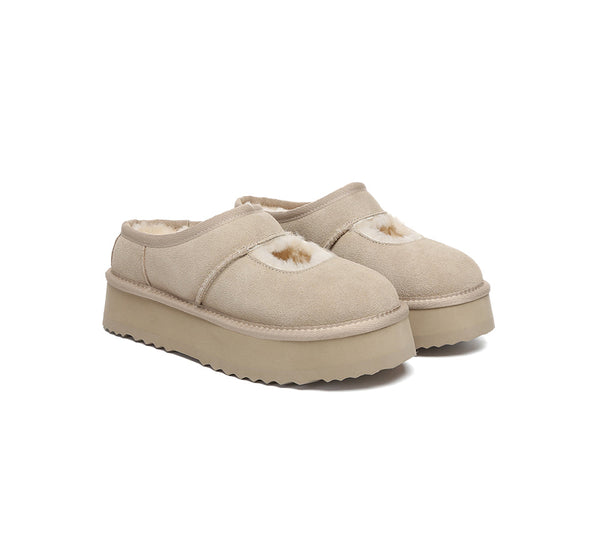 AUSTRALIAN SHEPHERD® UGG Slippers Sheepskin Wool Ankle Platform Carmella UGG AUSTRALIAN SHEPHERD