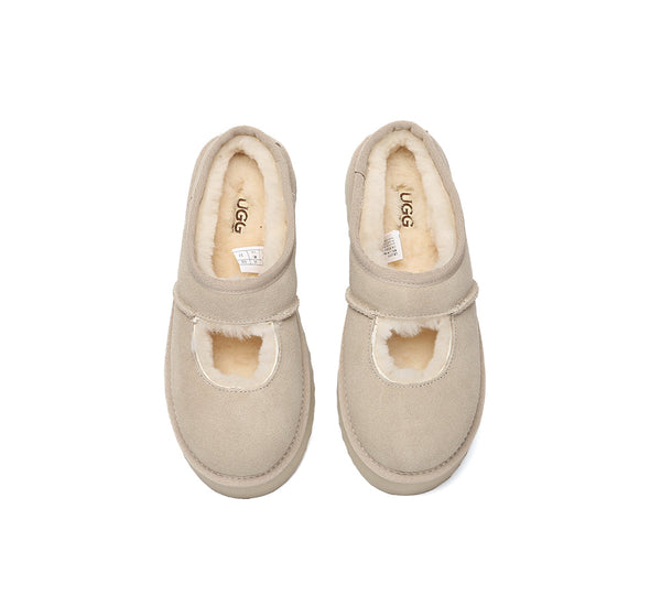 AUSTRALIAN SHEPHERD® UGG Slippers Sheepskin Wool Ankle Platform Carmella UGG AUSTRALIAN SHEPHERD