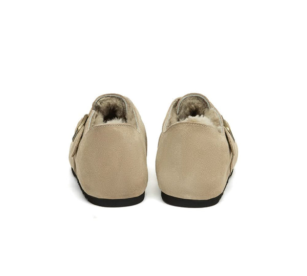 AUSTRALIAN SHEPHERD® UGG Slippers Sheepskin Wool Birkenstock Adjustable Hazora EVERAU