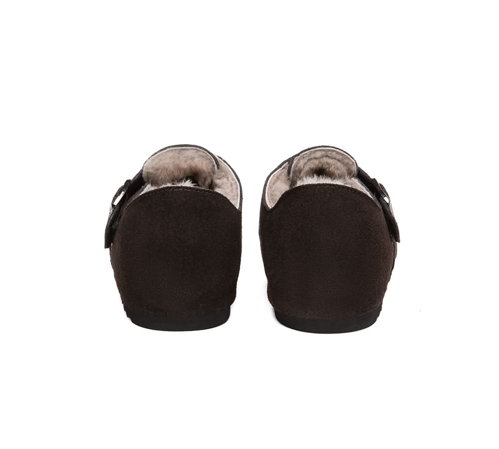 AUSTRALIAN SHEPHERD® UGG Slippers Sheepskin Wool Birkenstock Adjustable Hazora EVERAU