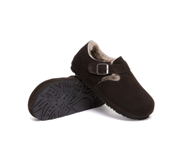 AUSTRALIAN SHEPHERD® UGG Slippers Sheepskin Wool Birkenstock Adjustable Hazora EVERAU