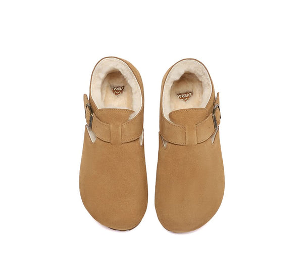 AUSTRALIAN SHEPHERD® UGG Slippers Sheepskin Wool Birkenstock Adjustable Hazora EVERAU