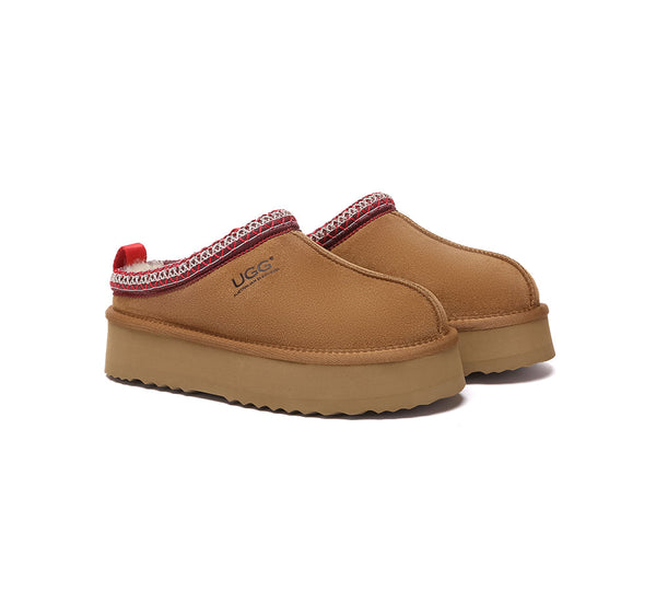 AUSTRALIAN SHEPHERD® UGG Slippers Sheepskin Wool Ankle Tazzy Tay Platform UGG AUSTRALIAN SHEPHERD
