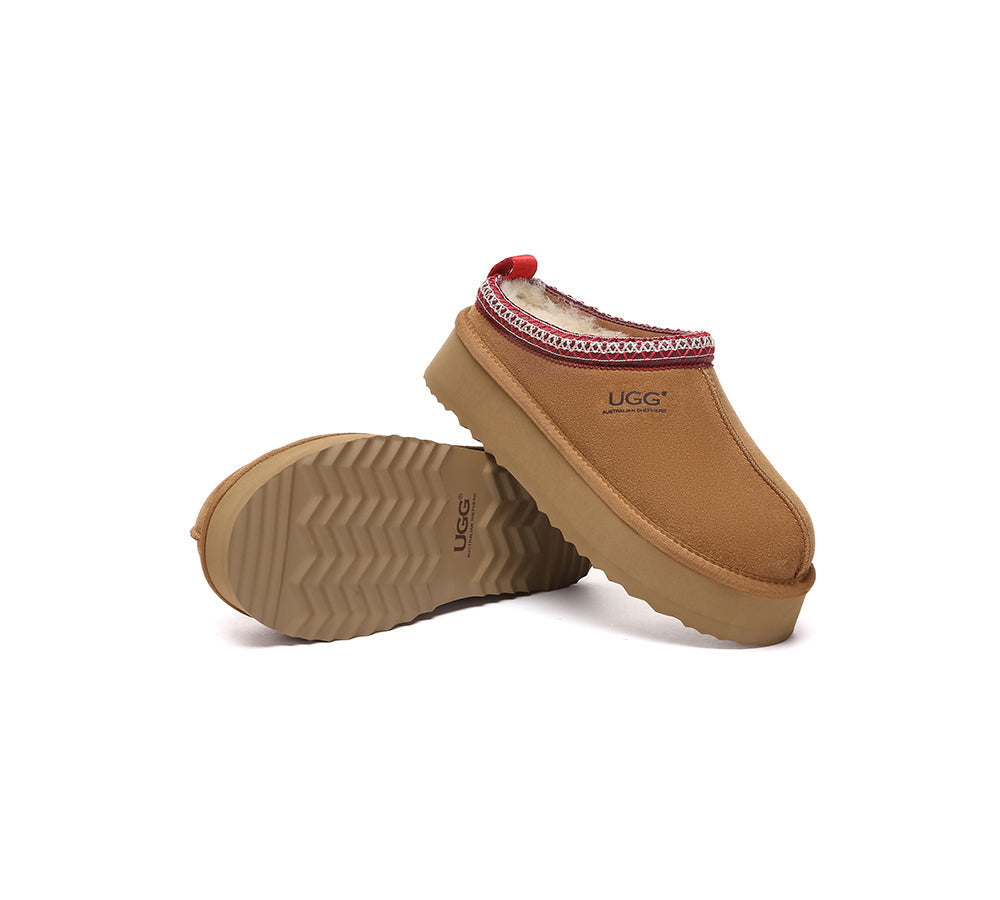 AUSTRALIAN SHEPHERD® UGG Slippers Sheepskin Wool Ankle Tazzy Tay Platform UGG AUSTRALIAN SHEPHERD