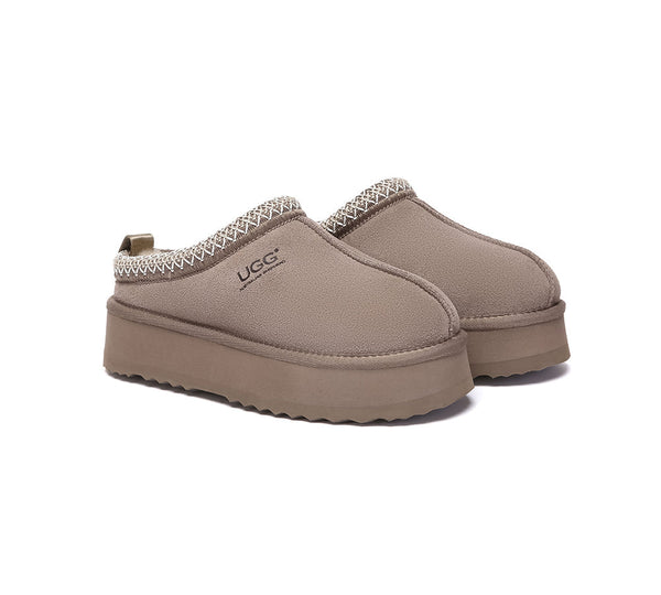 AUSTRALIAN SHEPHERD® UGG Slippers Sheepskin Wool Ankle Tazzy Tay Platform UGG AUSTRALIAN SHEPHERD