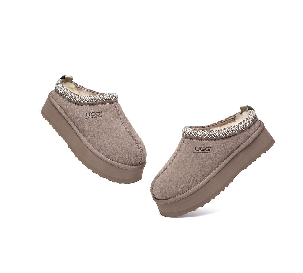 AUSTRALIAN SHEPHERD® UGG Slippers Sheepskin Wool Ankle Tazzy Tay Platform UGG AUSTRALIAN SHEPHERD