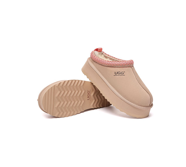 AUSTRALIAN SHEPHERD® UGG Slippers Sheepskin Wool Ankle Tazzy Tay Platform UGG AUSTRALIAN SHEPHERD