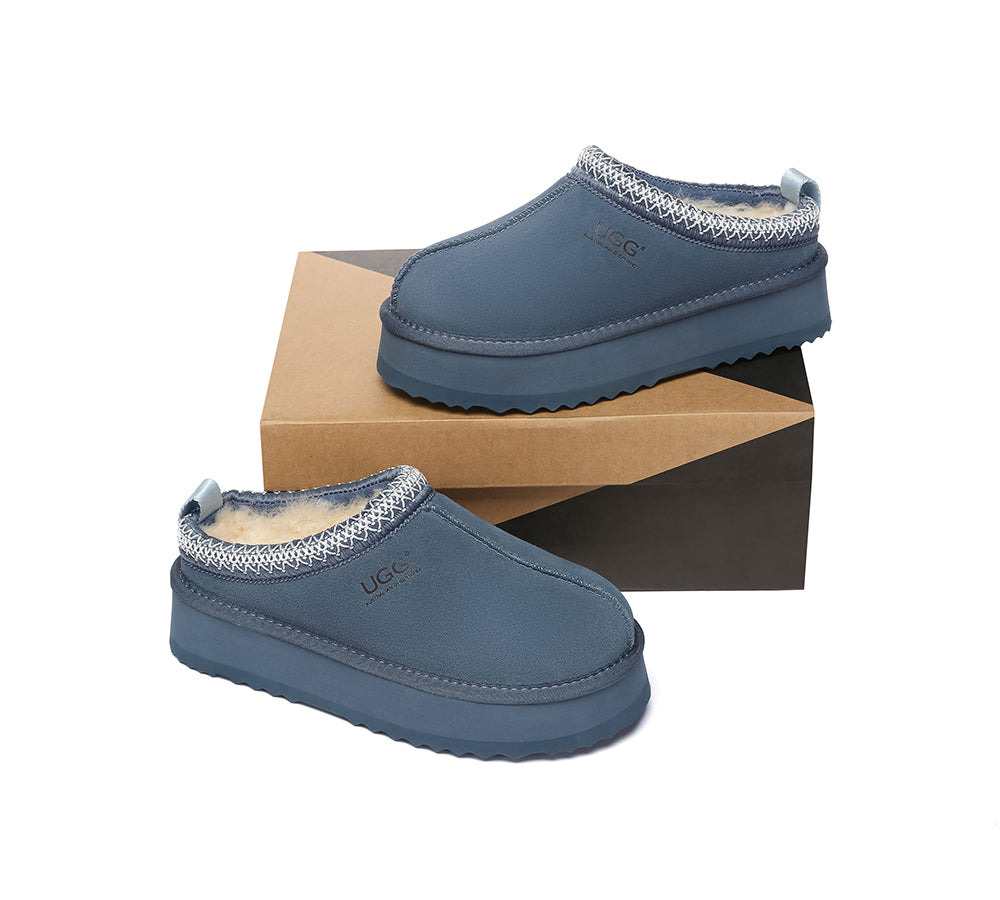 AUSTRALIAN SHEPHERD® UGG Slippers Sheepskin Wool Ankle Tazzy Tay Platform UGG AUSTRALIAN SHEPHERD
