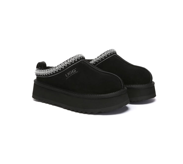 AUSTRALIAN SHEPHERD® UGG Slippers Sheepskin Wool Ankle Tazzy Tay Platform UGG AUSTRALIAN SHEPHERD